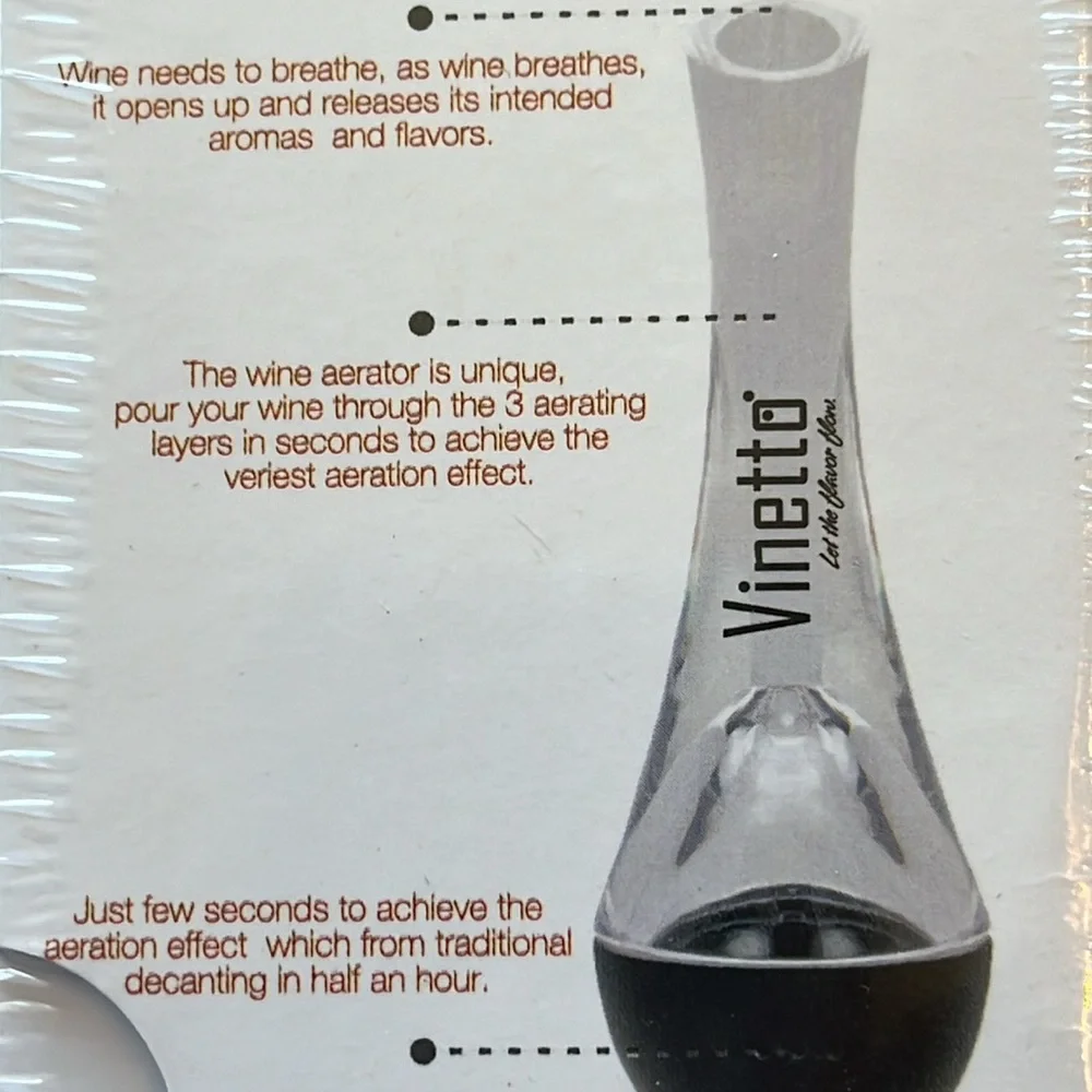 NEW Vinetto Wine Aerator Pourer